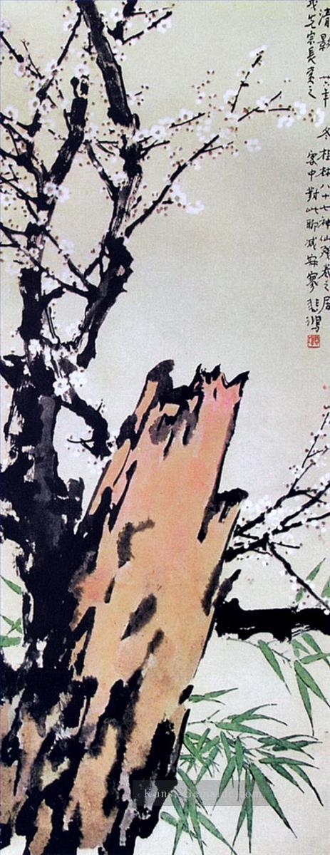 Xu Beihong Pflaumenblütes Chinesische Malerei Ölgemälde